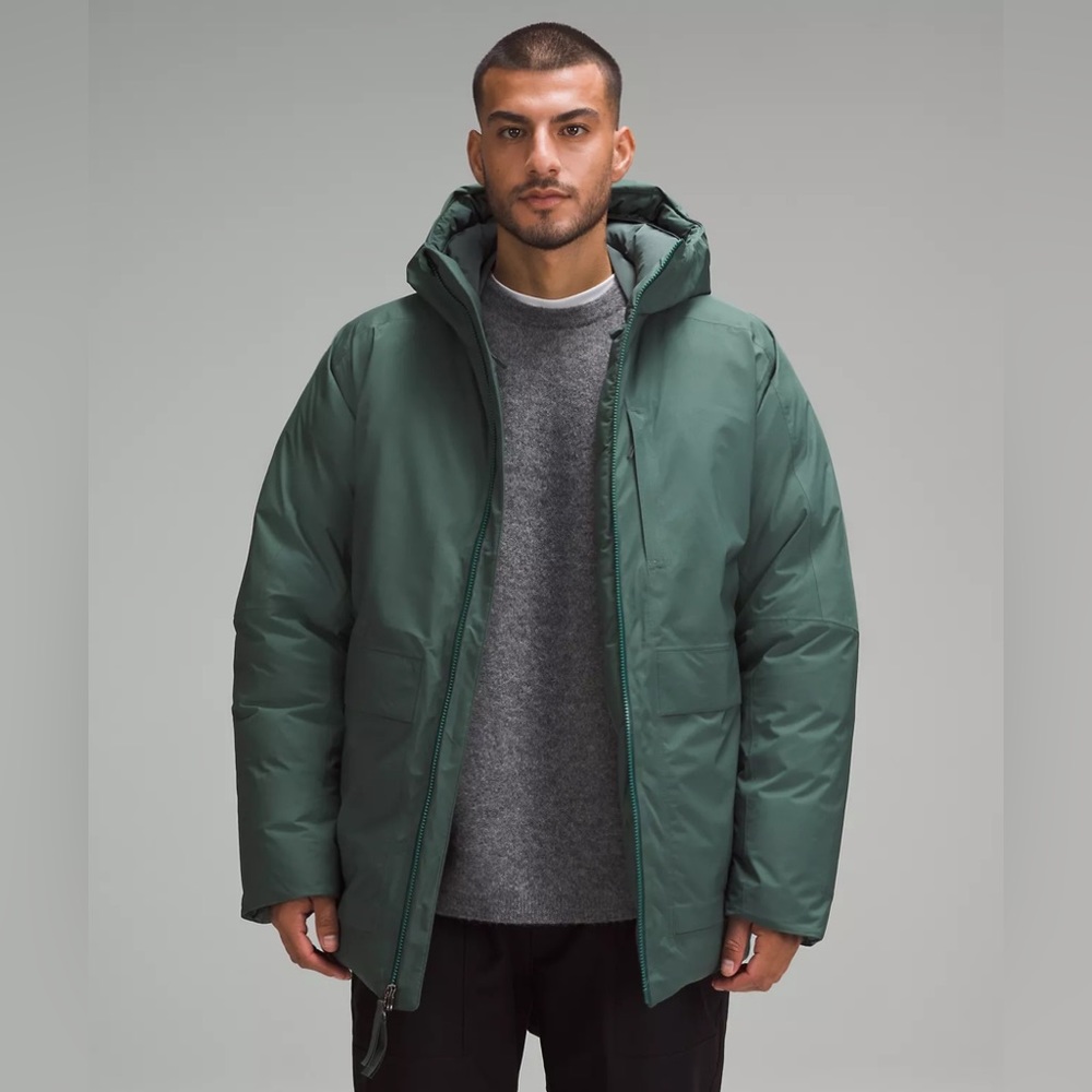 NWT Lululemon StretchSeal Down-Filled Parka DKFR DARK FOREST SIZE M